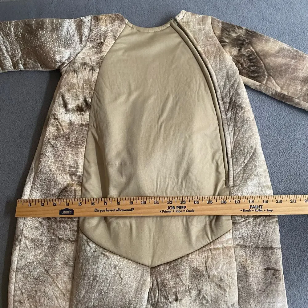 Wishcraft Dinosaur Triceratops Two Piece Soft Costume Kids 6 Tan Brown Halloween